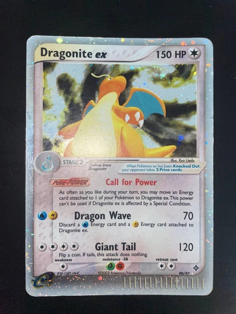 POKEMON EX DRAGON - #90/97 Dragonite ex - ENG - Ultra Rare Holo E ...