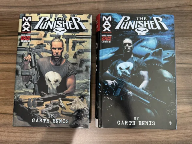 Punisher Max by Garth Ennis Omnibus Vol. 1 & 2 Hardcover (Marvel, 2018)