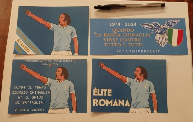 Autocollant Vintage Années 70 LAZIO NO ULTRAS - Provenant D'un Maillot/match Porté - Occasion
