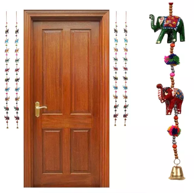 Mix Lote De Mano Rajasthani Colorido Pájaro Puerta Colgante Cuerda Decoración