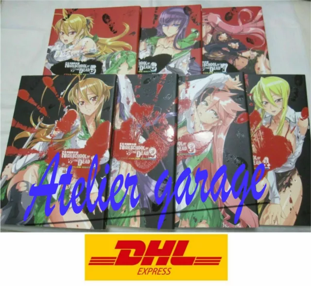 High School of The Dead Vol.1-7 Manga Comic Book Shoji Sato Japanese Version