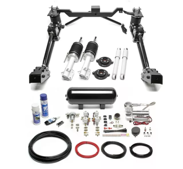 Ta technix Sospensione Pneumatica Viair Compressore Kit IN Nero per VW Caddy I