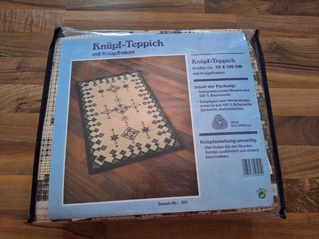 9. knüpfteppich komplett Weiß