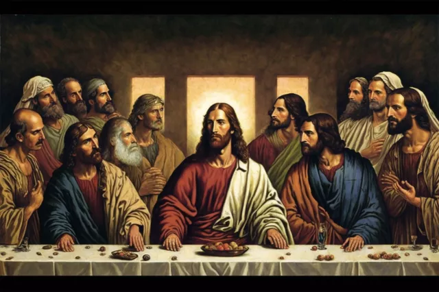 Poster, Many Sizes; Jesus and the Disciples at the Last Supper