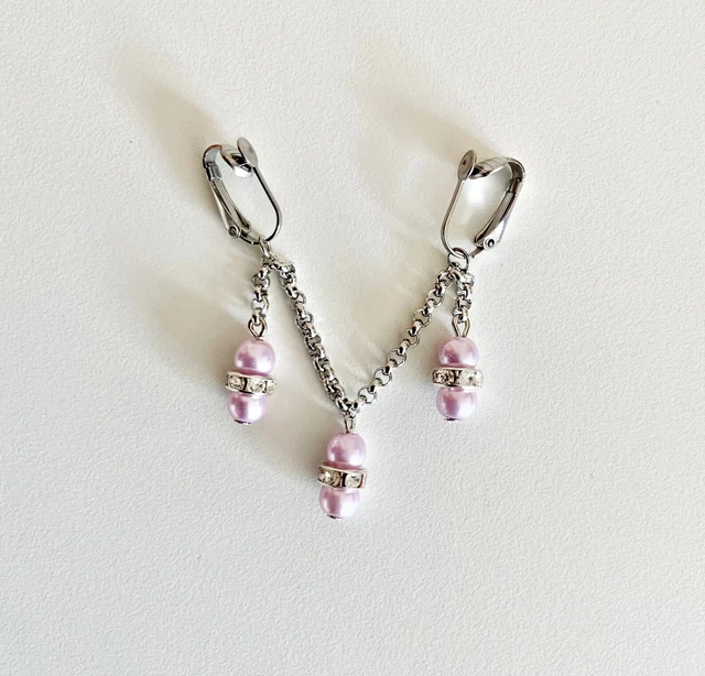 Clip Labial érotique – Bijou Intime Doré, Forme Insecte/banane, Acrylique Et Inox