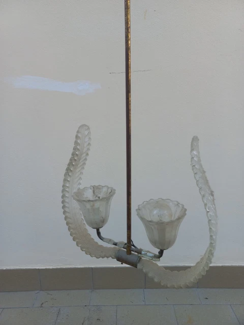 Lampadario anni 40 Barovier Toso