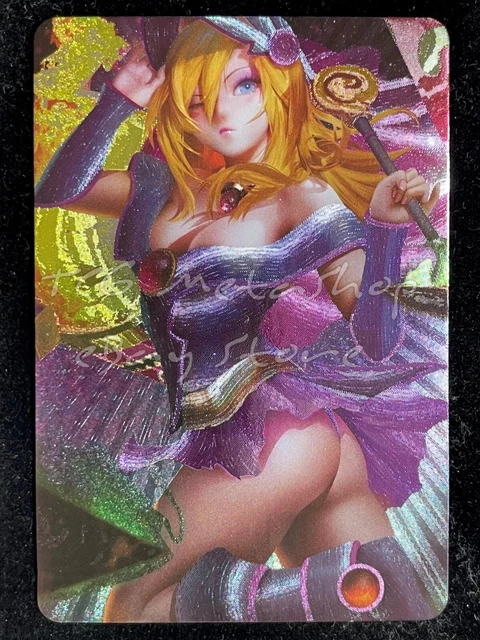 🔥Dark Magician Girl Yu-Gi-Oh Goddess Story Anime Waifu Doujin Card ACG DUAL 119