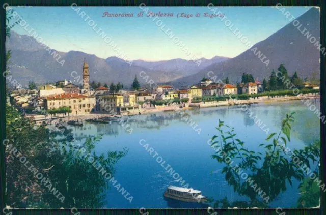 Como Porlezza Lago di Lugano Barche cartolina RT0095