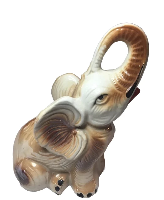 Brazilian Lustreware Seated Elephant - Made in Brazil