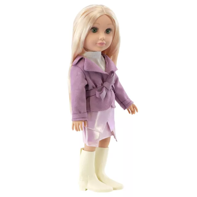 BiBi Doll 18" Fashion Baby Doll ASHLEY Stylish Movable Toy Long Blonde Hair Gift