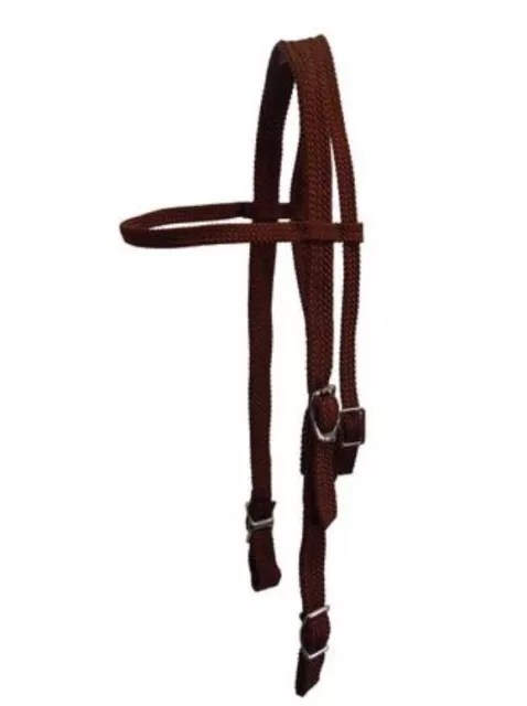 Horse General Purpose Western Stock Braided Bridle Mini Pony Cob Full X-Full 2