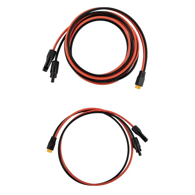 Cable solar 100 cm 12AWG 1 PIEZA/juego adaptador de carga para conexión