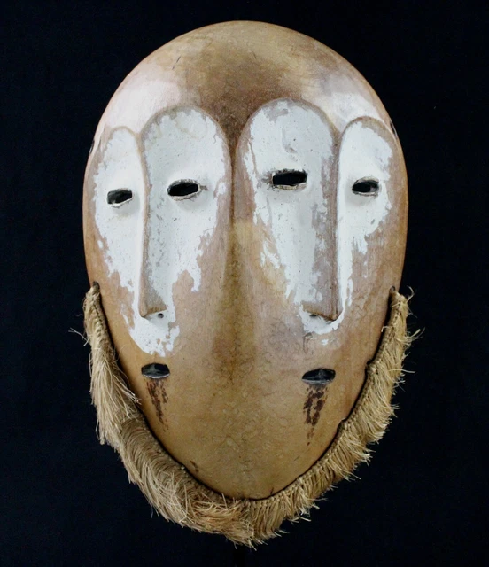 Art African Arts First Arte African Mask Lega Choose Double Face - 26 CMS
