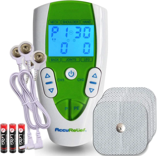 AccuRelief TENS Unit Pain Relief System - Muscle Stimulator For Pain Relief F...