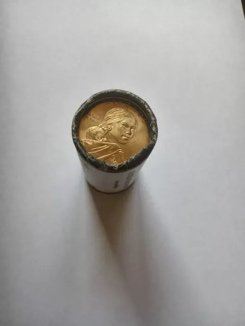 $25 US Treasury Mint 2013 P Sacagawea Golden Dollars Roll-NATIVE AMERICAN-BU MS