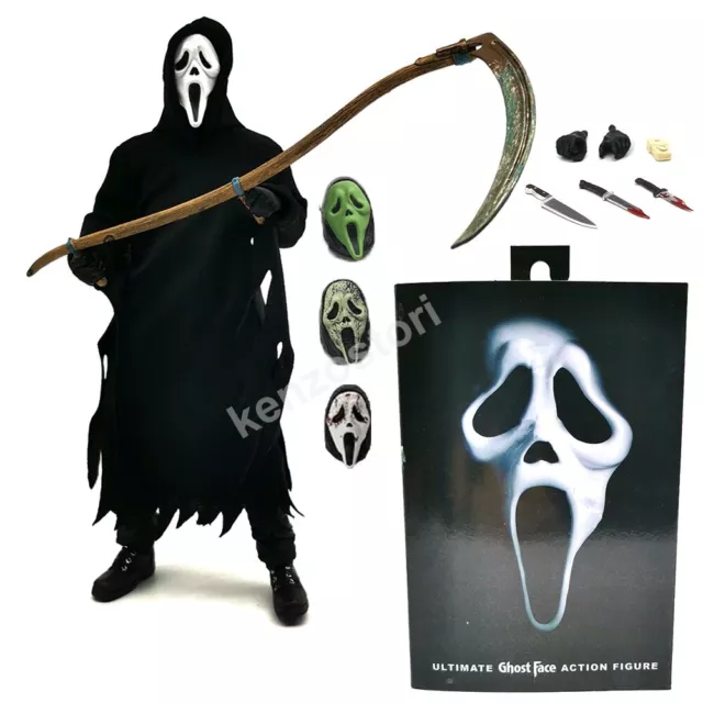 NECA Scream Ghostface 7" Action Figure Model Toy Ultimate Horror Halloween Doll