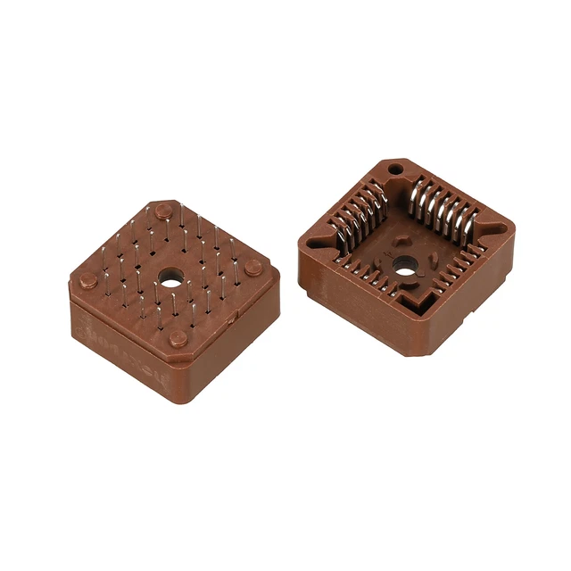 PLCC28P IC Outlet 28Pin 2.54mm Spacing DIP Through Hole Mounting Pack of 2