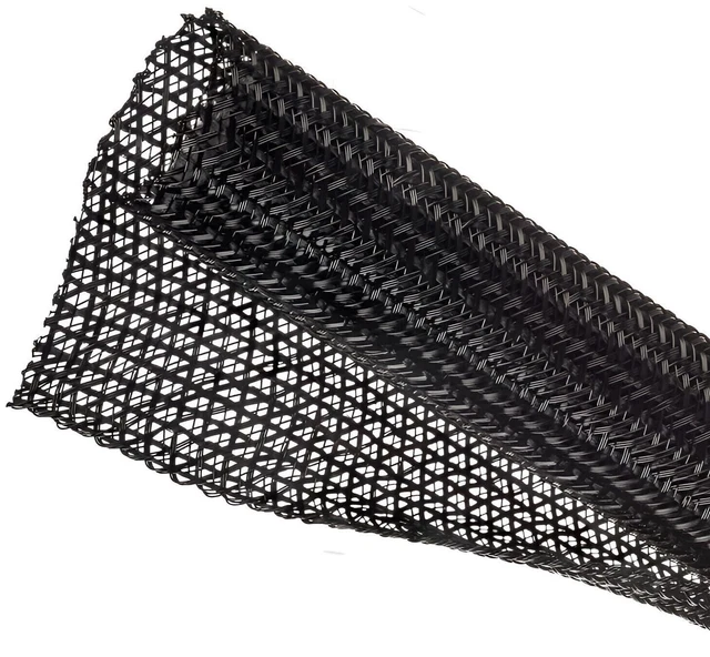 10Ft Each -  1/2", 3/4" and 1.0" F6 Split Braided Cable Sleeving, Split Loom