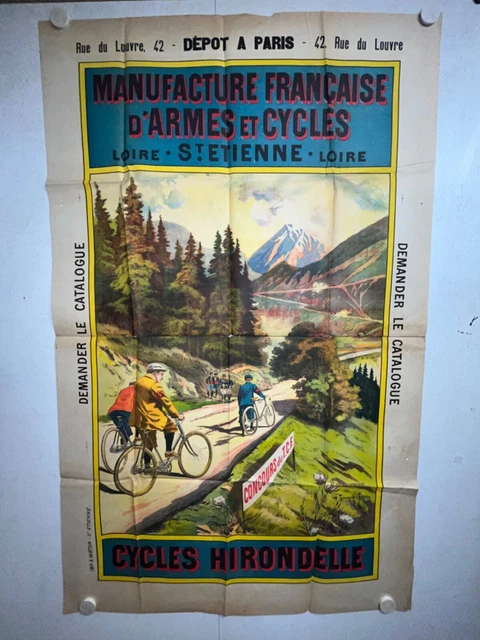 AFFICHE litho vélo CYCLES HUMBER BEESTON signée MISTI 1895