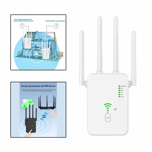 BOOSTER DUAL BAND 5GHz Wps Plug and Play 1200Mbps EUR EUR 32,96 ...