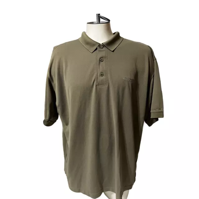 Columbia PFG Olive Green S/S  Men's Polo Shirt Size XL
