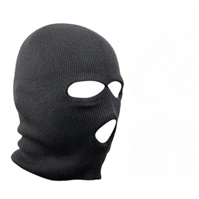 Cagoule Masque Noir En Lycra - Taille Unique - Pour Moto, Ski, Vélo, Karting - Respirante Et Coupe-vent - Protection UV