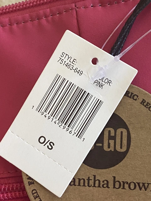 NWT Samantha Brown To – go zip front Crossbody-Pink 4