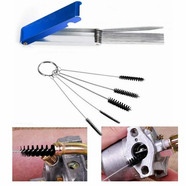 For Motorcycle ATV Parts Carburetor Carb Dirt Jet Cleaning Tool Needle Brush Kit