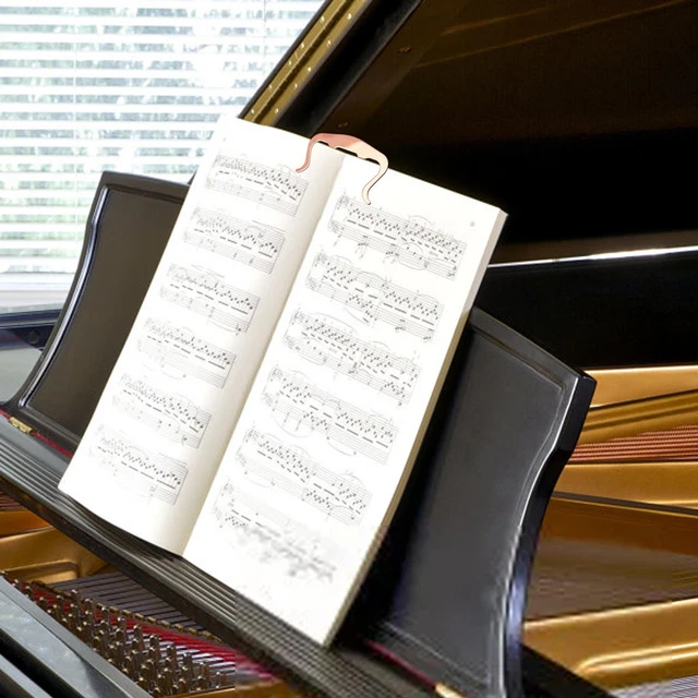 Music Book Clip- Page Holder for Sheet Music Stands, Pianos, Musicians 3