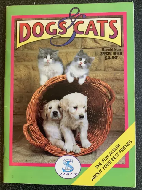 Dogs and Cats Collection  in Album COMPLETE SET 175 STICKERS Excellent Condition
