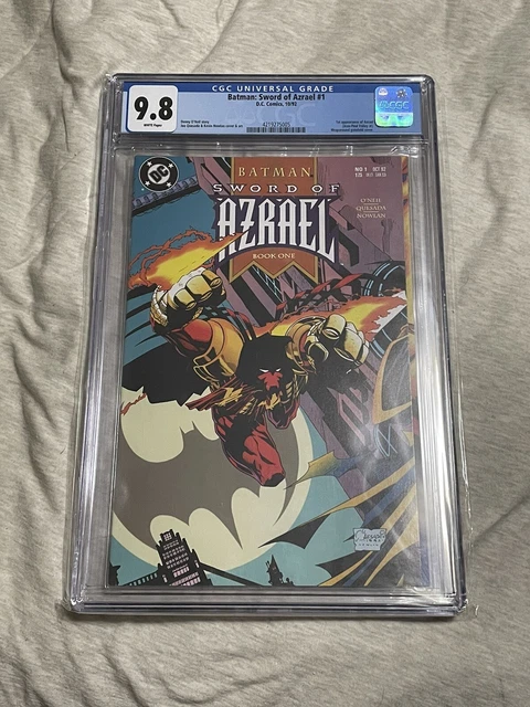 Batman: Sword of Azrael #1 DC Comics 1992 1st App Azrael CGC 9.8 NM White Pages