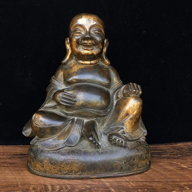 Chinese Exquisite Handmade Buddha Bronze Statue