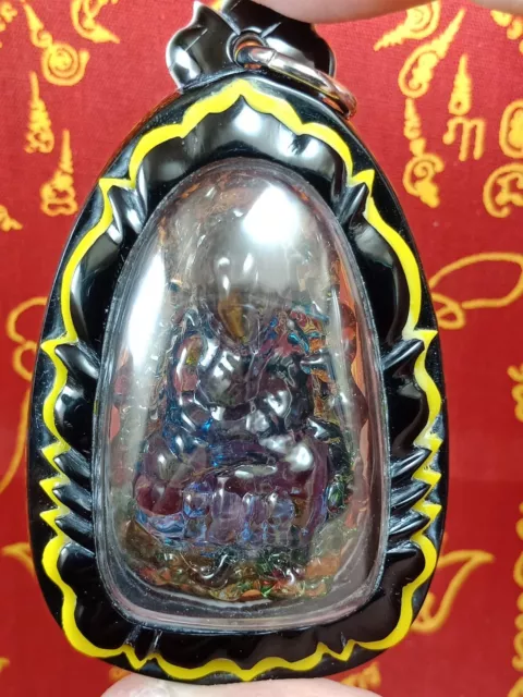 Leklai Kaew Lp Somporn Blessed Cave Holy Magic Protect Good Health Thai Amulet 4