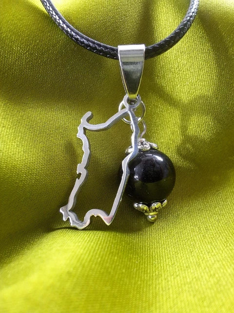 Su Coccu collana argento sardo con pendente onice nero