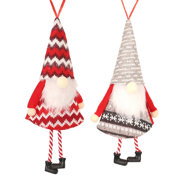 Mini Christmas Gnomes Pendants | Atmospheric Gnomes Knitted Faceless Old Man