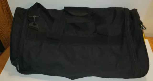 UNITED COLORS OF Benetton Duffle Bag Black Canvas Several Pockets ...