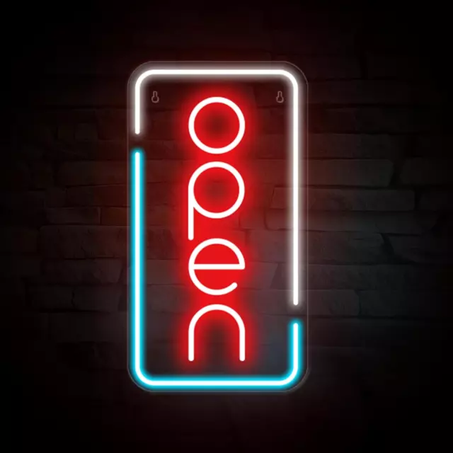 LED Neon Open Signs Ultra Bright,16.9"X 9" Open Signs,Powered by USB with ON/OFF