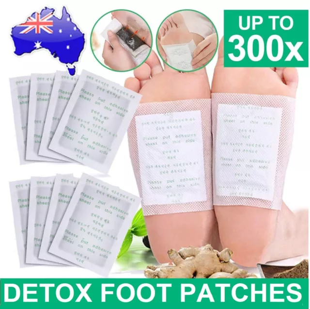 Up to 300pcs Detox Foot Patch Pad Natural plant Herbal Toxin Removal Weight Loss