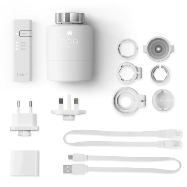 tado° Starter Set Heizen mit 3 Smarten Heizkörper-Thermostaten V3+ 3