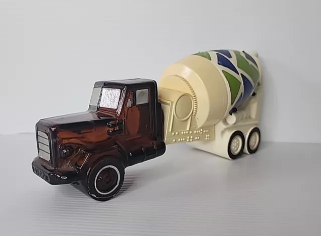 Avon Cement Mixer Truck Talc Powder After Shave Bottle Collectible Vintage