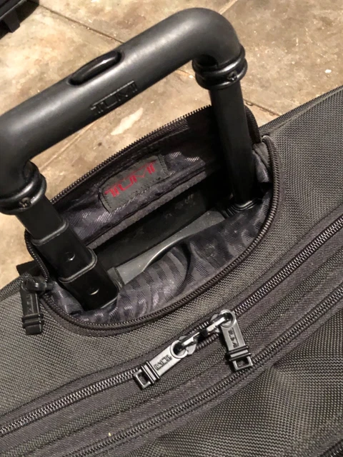 Tumi Alpha Expandable Organizer Laptop Rolling Ballistic Nylon Briefcase 2206D3 2