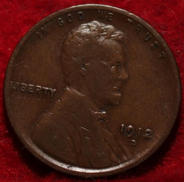 1912-D Denver Mint Copper Lincoln Wheat Cent