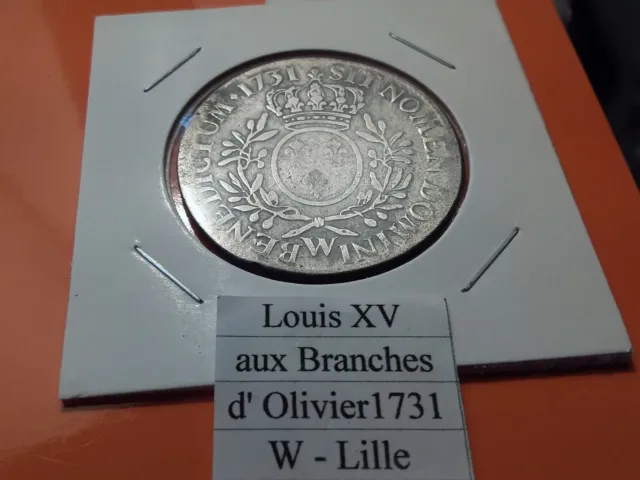 Louis Xv Aux Branches D’olivier. 1731 . W Lille.