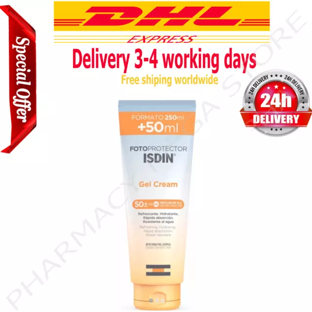 ISDIN FOTOPROTECTOR GEL CREAM SPF50  250ml 8.45oz