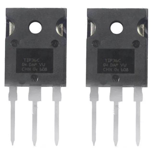 2 x TIP36C PNP Power Transistor TO-247 100V 25A