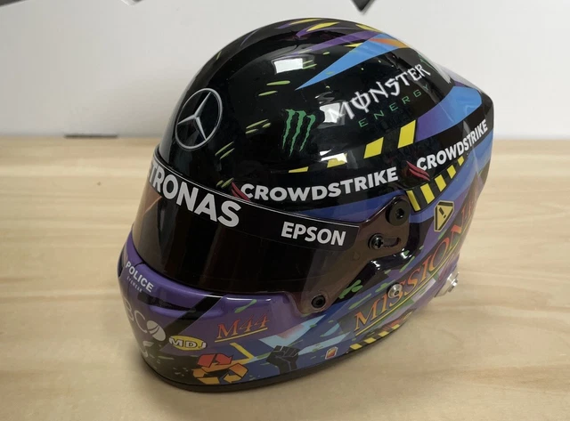 LEWIS HAMILTON 2021 1/2 helmet British GP Silverstone Mercedes AMG F1