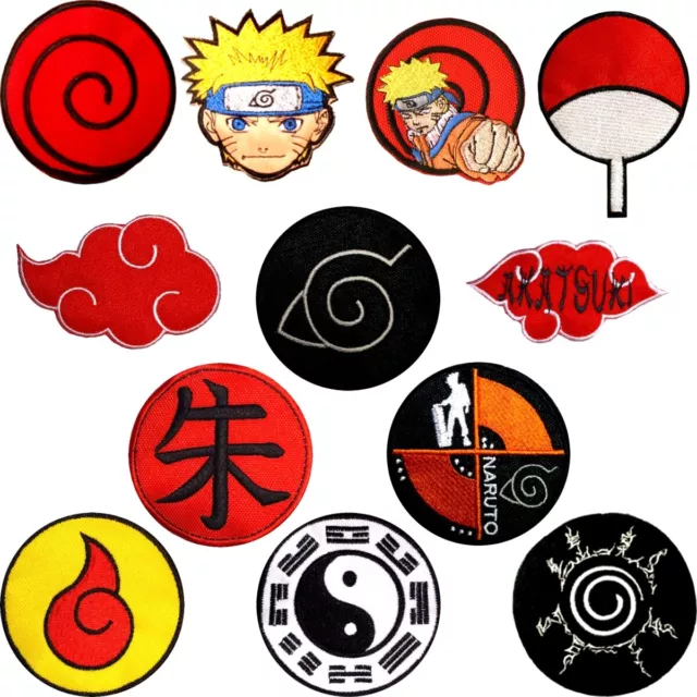 Rinnegan eye patch Handmade Naruto gift Anime embroidery