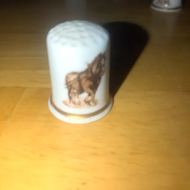 Collectable Thimble - Shire Horse