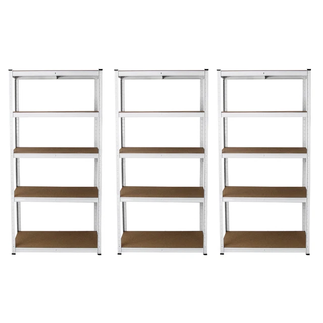 Scaffalature garage 3 x 5 livelli acciaio industriale in metallo scaffalature ripiani magazzino