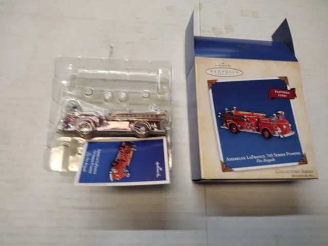 Hallmark Keepsake Ornament American LaFrance 700 Series Pumper Fire Brigade 2004